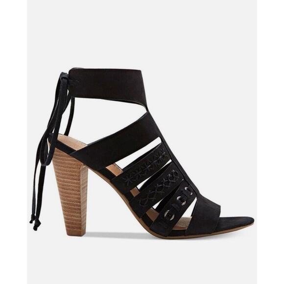 Lucky Brand Women's Radfas Black Sandal Heel‎ Size 10 M NWB - Picture 1 of 15